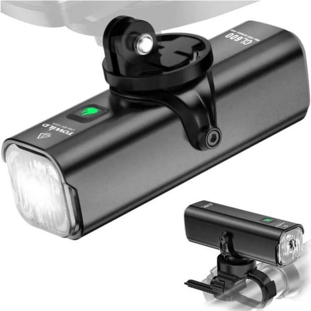 Pack lumières vélo rechargeable USB : Towild CL600 avec feu arrière - 3