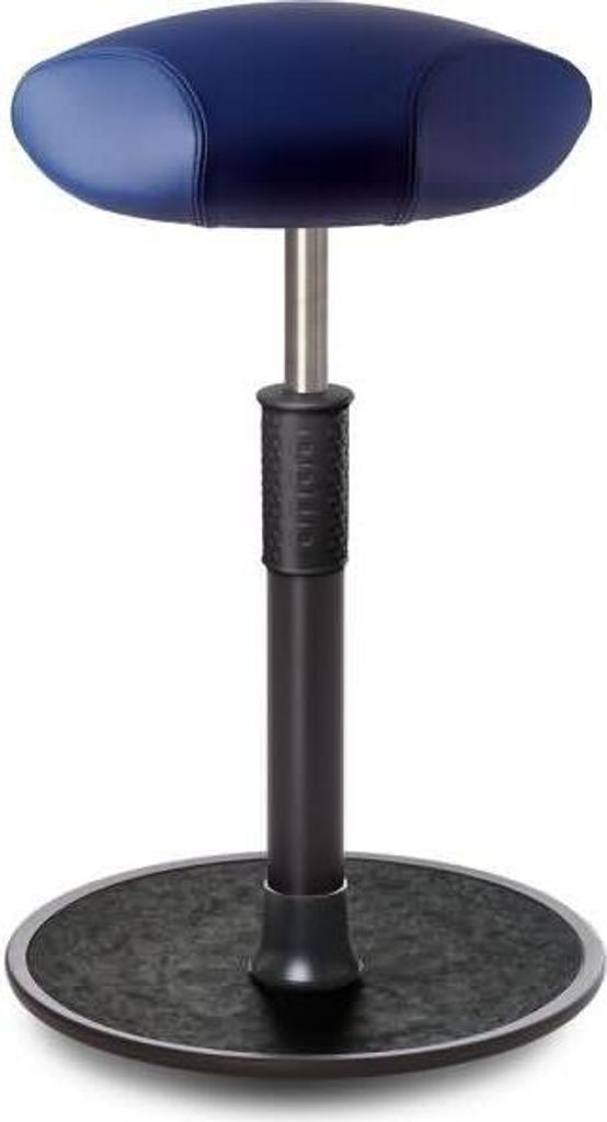 Sitz- Stehhocker Free Tall Triangel Boxmark Leder blau Produktbild 