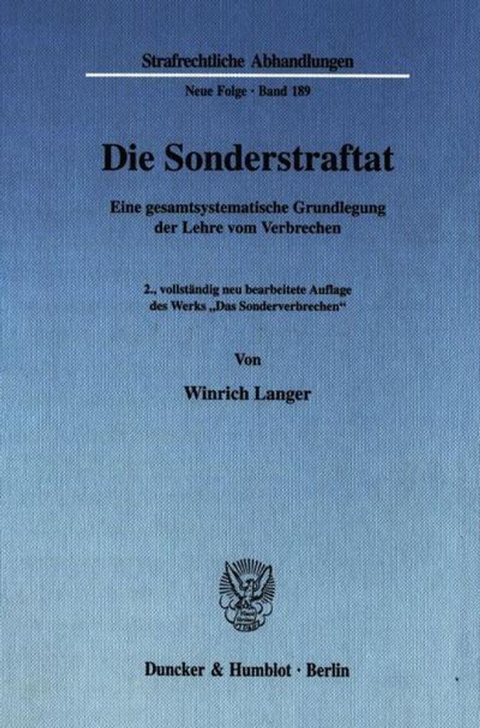 Die Sonderstraftat