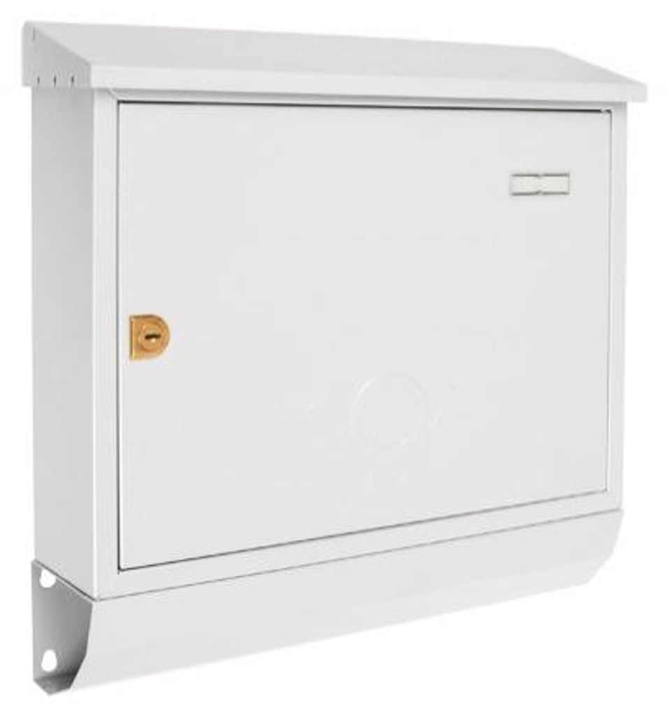 DECAYEUX COMBI CORSE Briefkasten mit Zeitungsfach, hellgrau, 414x413x100mm