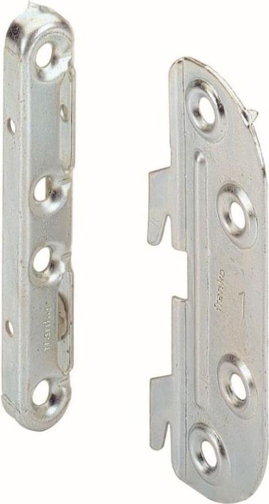 Hettich Bettbeschlag z. Verbinden v. Seiten- und Kopfteilen 54 x 100 x 1,2 mm