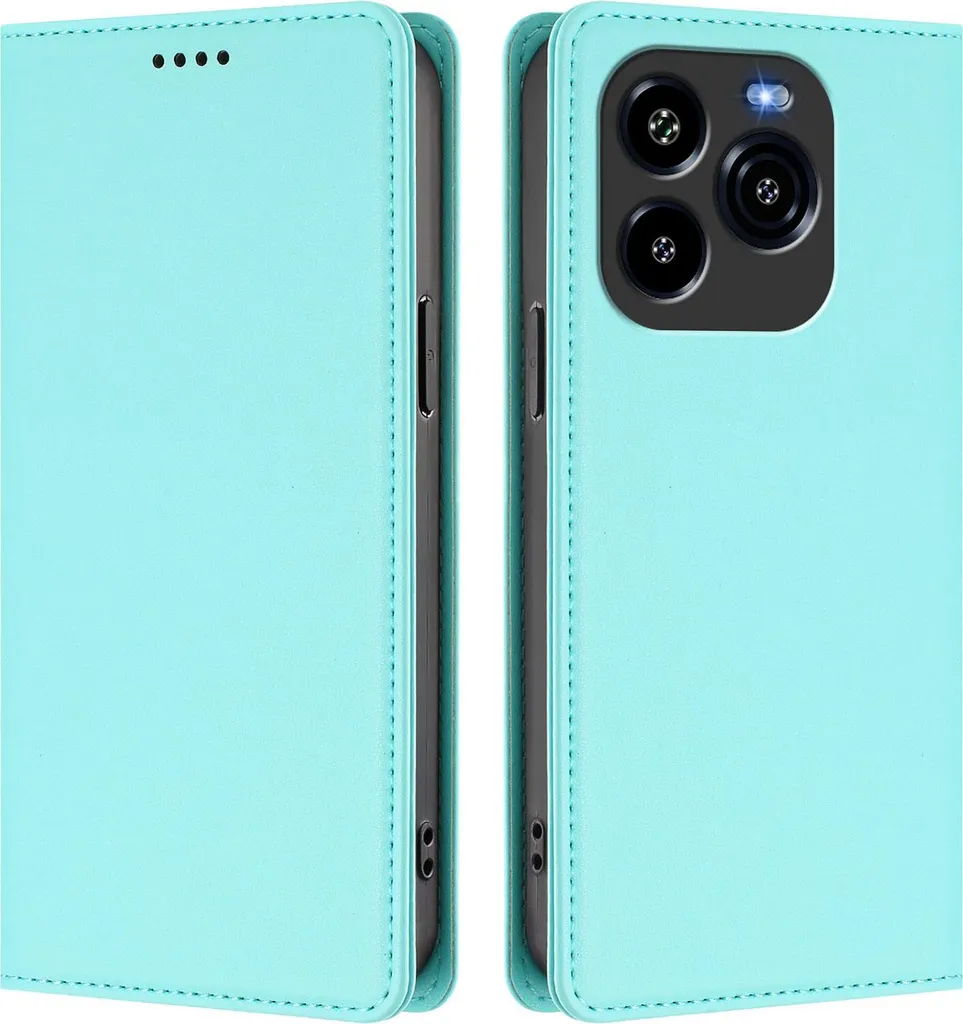 Custodia Oukitel C65 / C65 Pro Turchese - Cover Flip Magnetica Antiurto