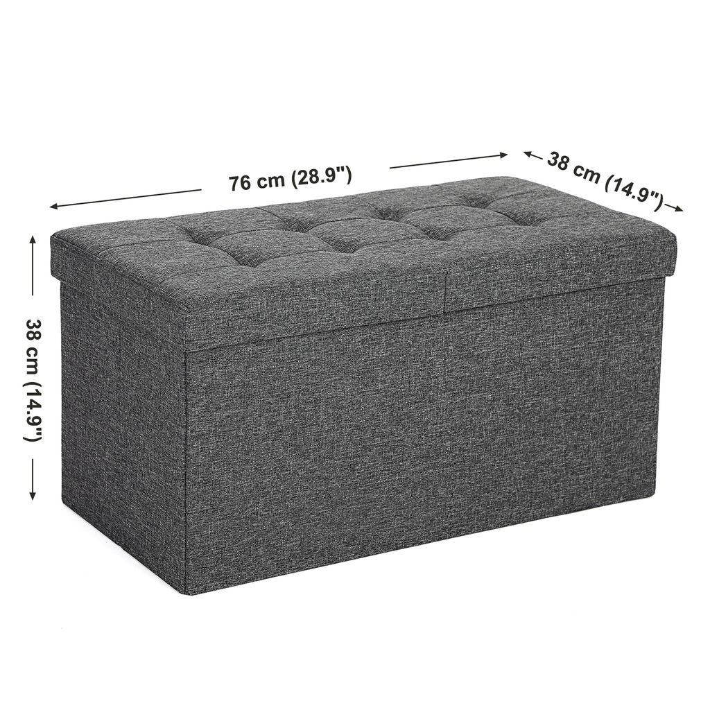 Sgabello SONGMICS, panca, con coperchio incernierato, Immagine del prodotto 