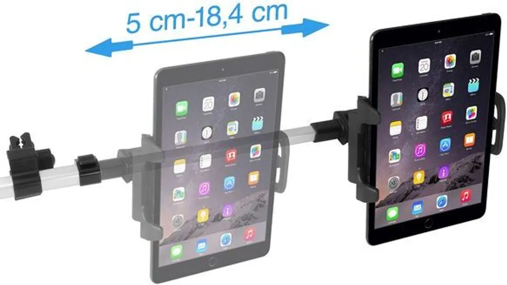 Support voiture tablette en alu avec bras extensible de réglage central - 7