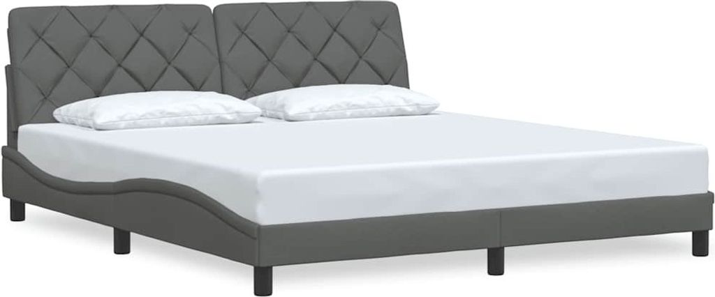 "SALE 2026"Bettgestell/Doppelbett ️Hochwertiges - Polsterbett Erwachsene/r /Kind - ohne Matratze - Dunkelgrau 180x200cm Stoff - Klassische Betten...