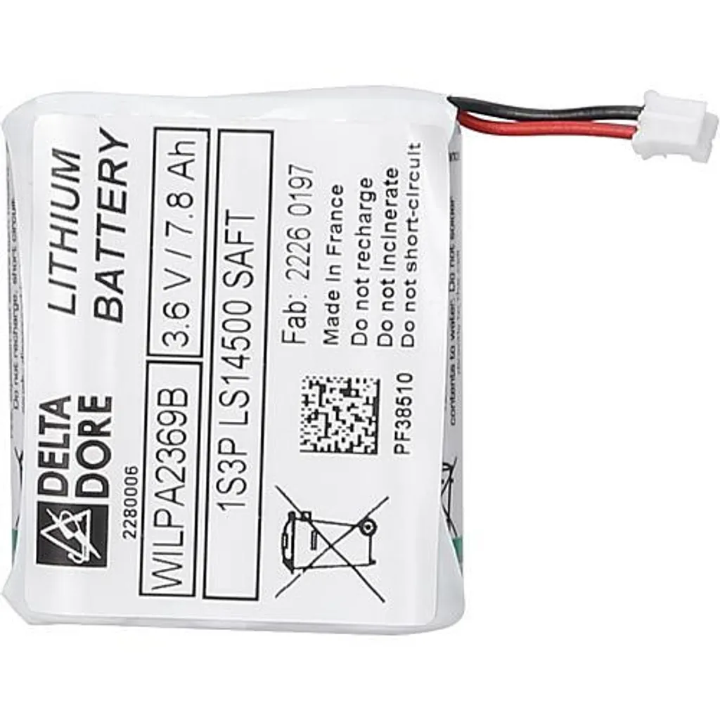 Pile lithium BAT CLT 8000 contre les pannes d'alarme Tyxal+ Delta
