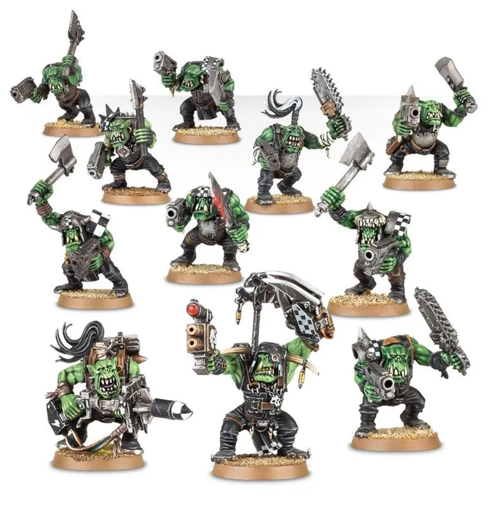 Armée Orks Boyz Warhammer Fantasy : Lot de 11 Figurines de Bataille