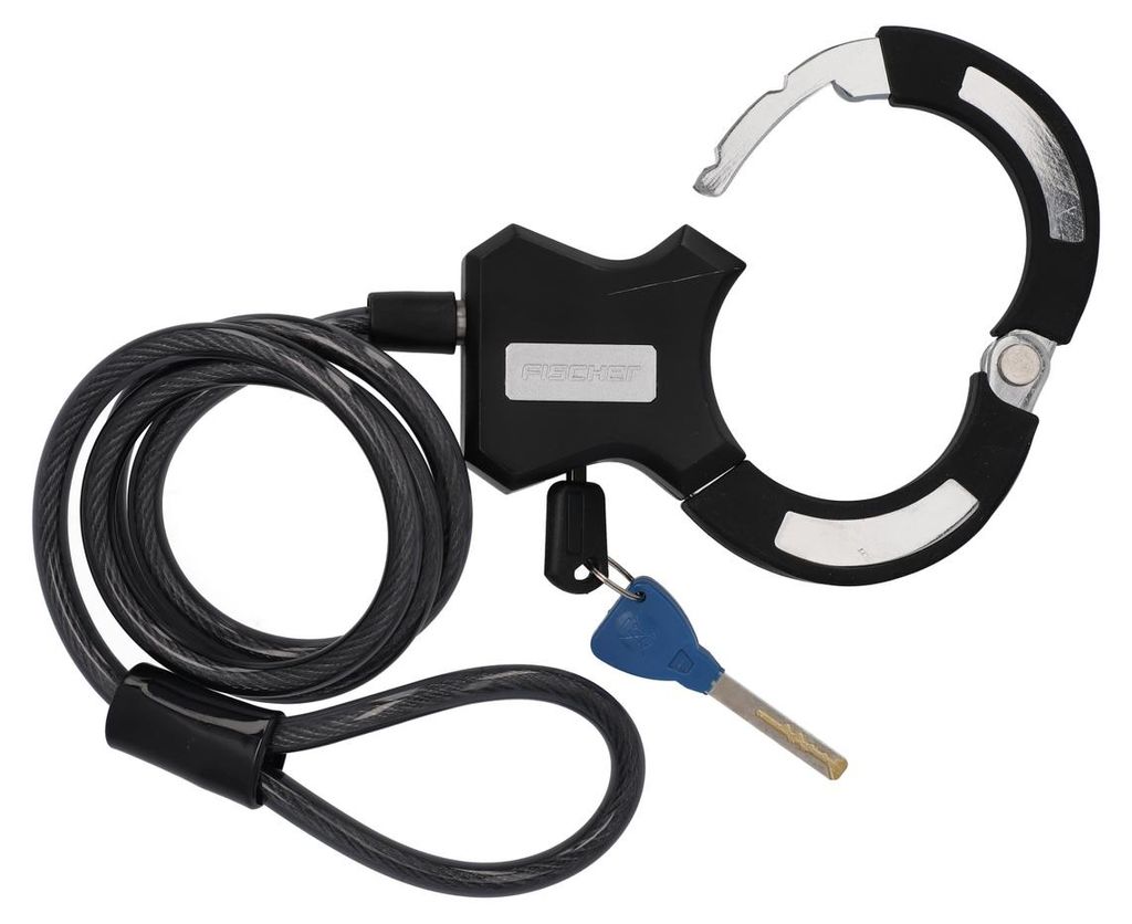 FISCHER Antivol à câble pour vélo avec collier Longueur : Image du produit 