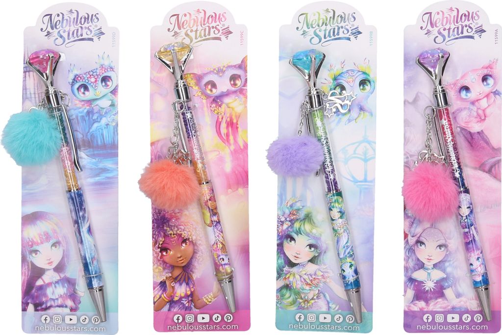 Stylo à bille Étoiles nébuleuses 17 cm Image du produit 