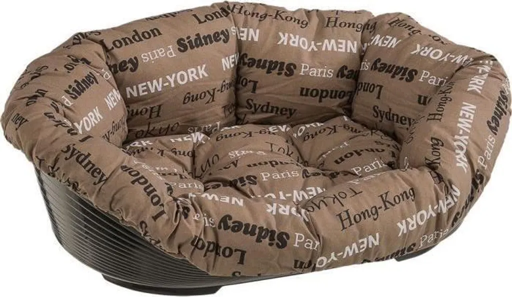 Lettino per Cani Sofa Celeste 64x48x25 cm | Cuccia Ovale per Interni
