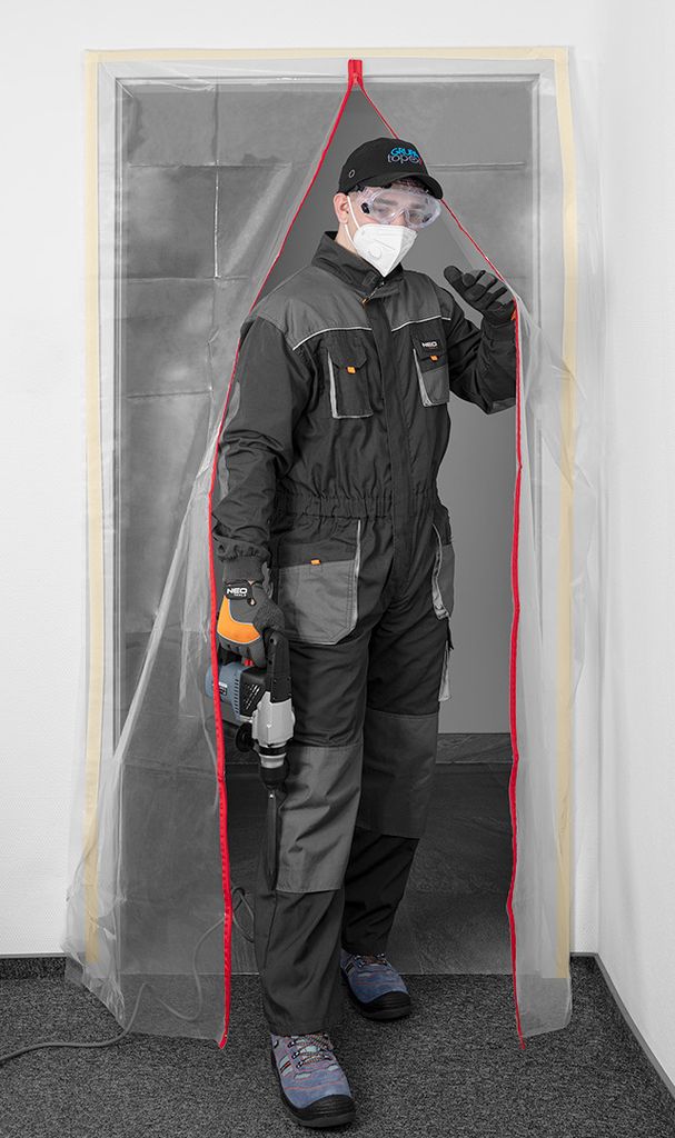 NEO TOOLS Zip Door - Protiprachové dveře - Kryty dveří Obrázek produktu 