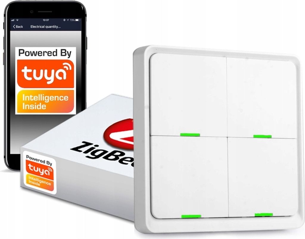 Fernbedienung Schalter 12 Szenen 4 Tasten ZigBee Tuya