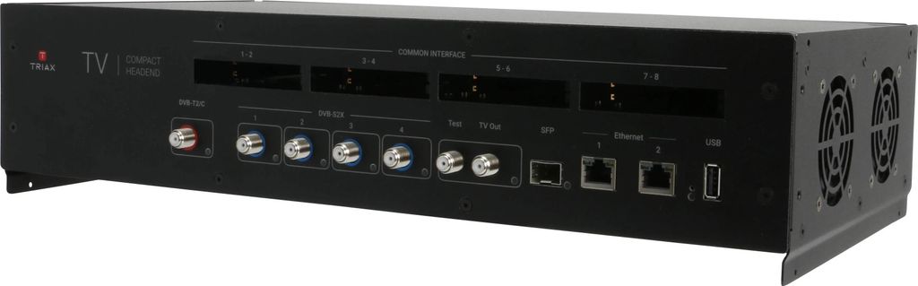 TRIAX Kompakt-Kopfstelle 16 x DVB-S2X auf 16 x QAM oder COFDM 8CI TDCH 16S-I
