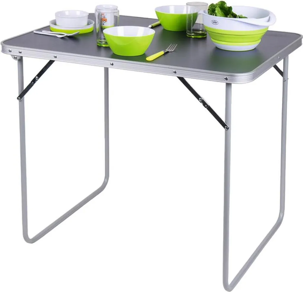 Table pliante de jardin et camping JESPER en aluminium pour extérieur