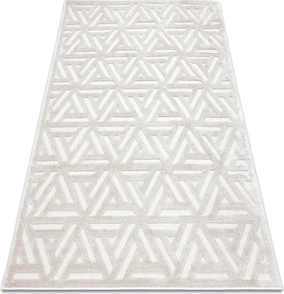 Tapis décoratif beige 140x190 cm idéal pour protéger votre parquet