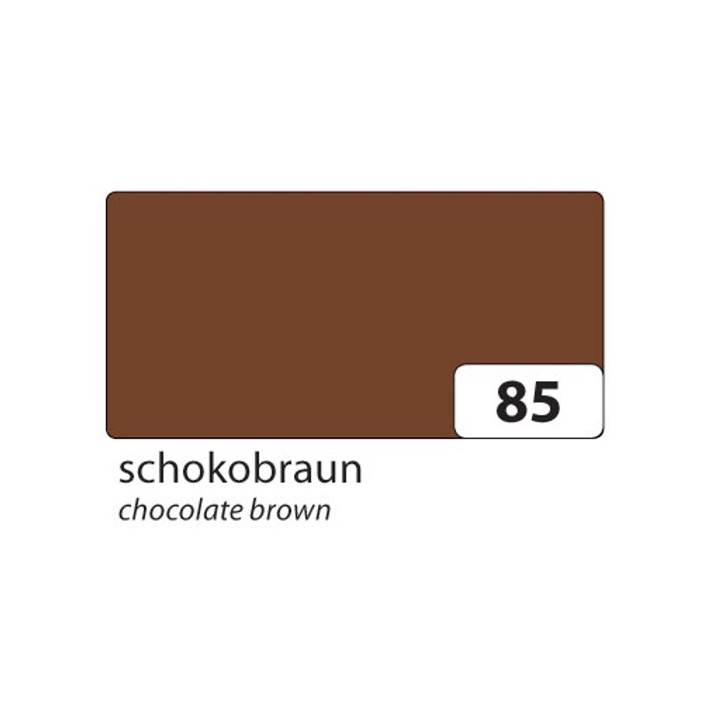 folia 67/100 85 Tonpapier 130g/m², 50x70cm, schokobraun (100 Bogen)