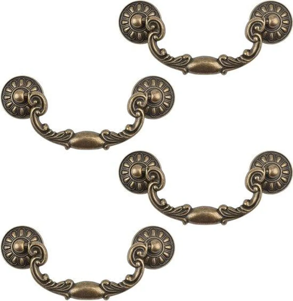 Remplacer vos poignées de tiroirs cassées par l'inox antique lot de 4