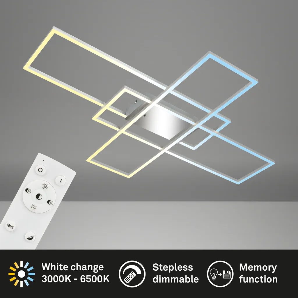 Plafonnier LED variable Roami noir : télécommande et mode veilleuse inclus - 8