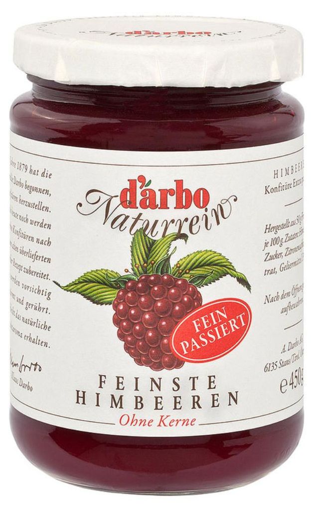 Confiture de framboises Darbo Extra passée à la pâte à Image du produit 