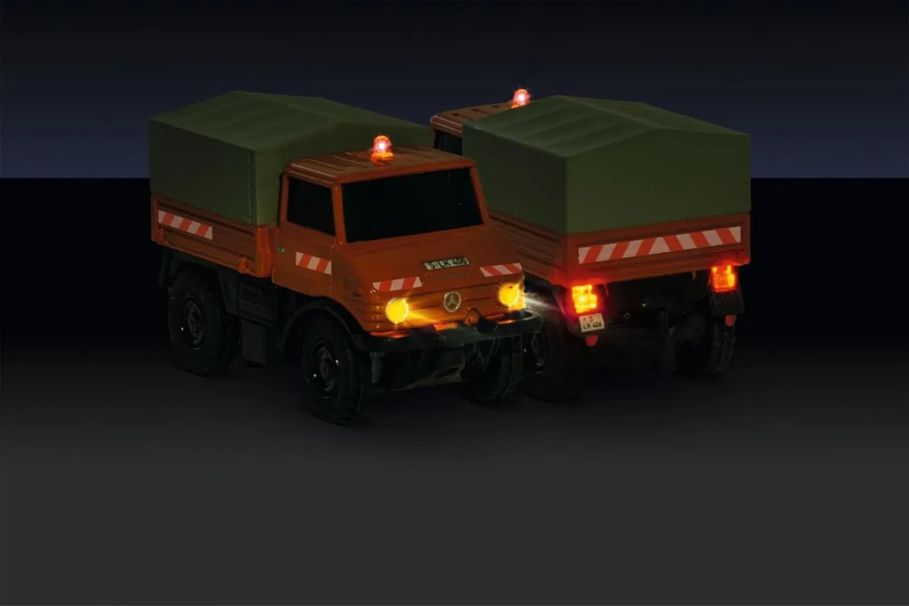 Solution micro-RC pour circuit H0 : MB Unimog U406 Carson 1:87 complet