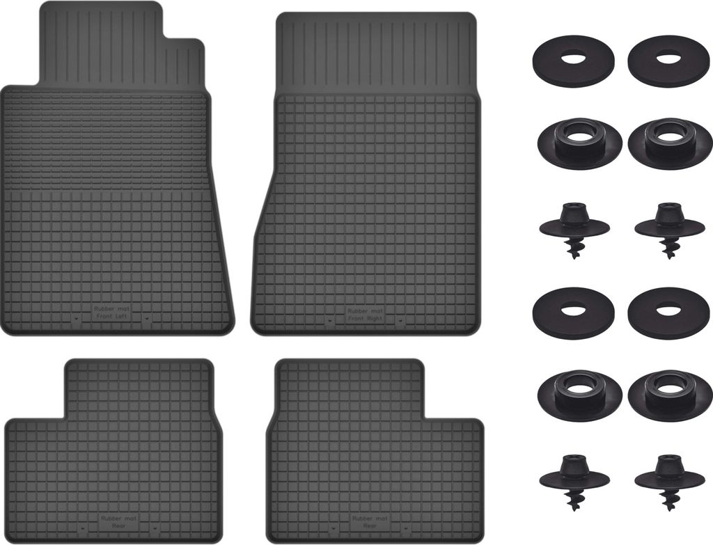 Gummimatten Mit Stoppern Für: Rover 75 (1998-2005) Schwarz Set