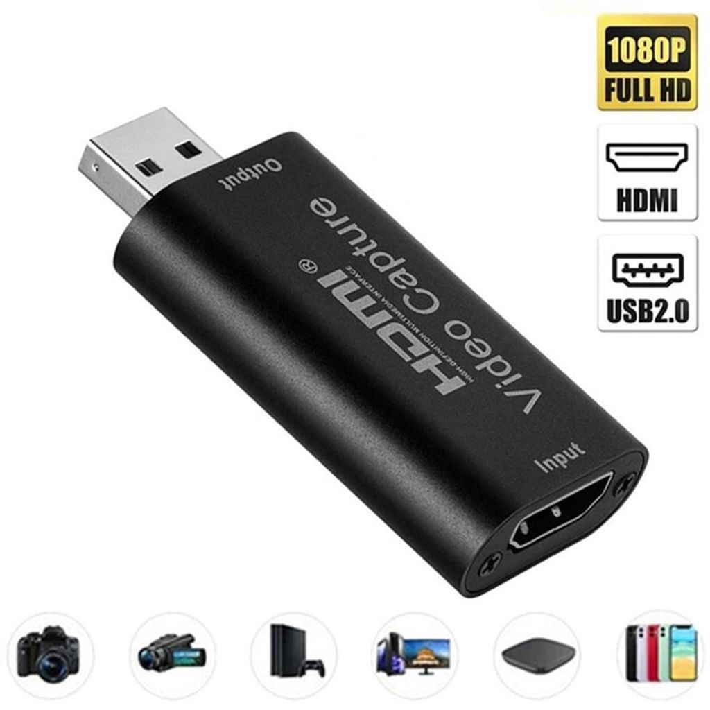 L18C HDMI Video Capture Card – USB 2.0 Game Recorder, 4K Input / 1080p Output, Live Streaming & Aufnahme für PC, PS4, Xbox