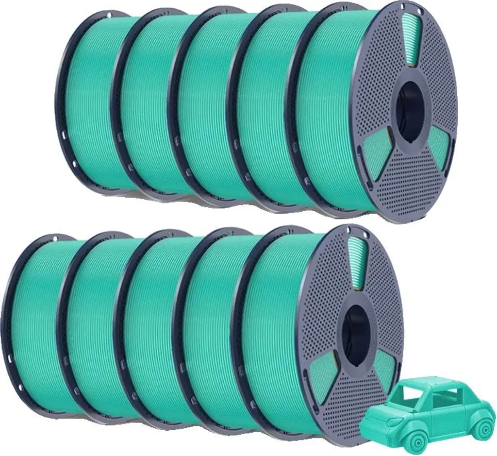 Filament 3D anti-clogging vert menthe résistant pour impressions sans échec