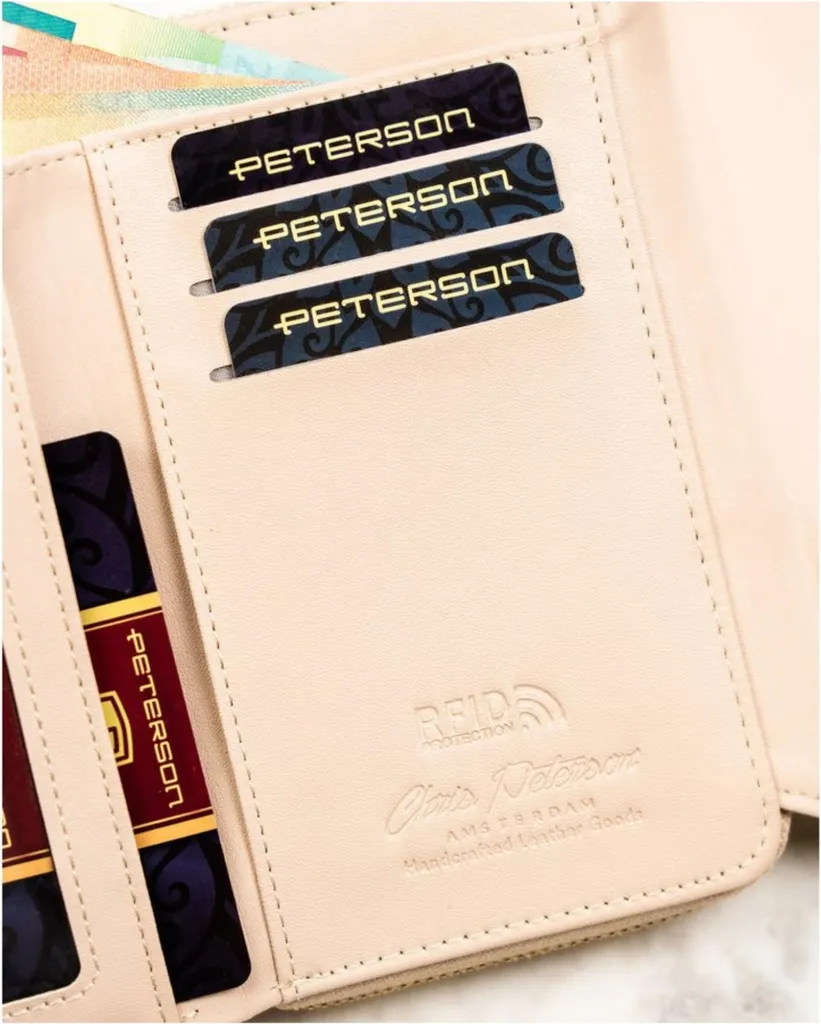 Portafoglio Peterson 307420 in Vera Pelle - Offerta Esclusiva Online - 4