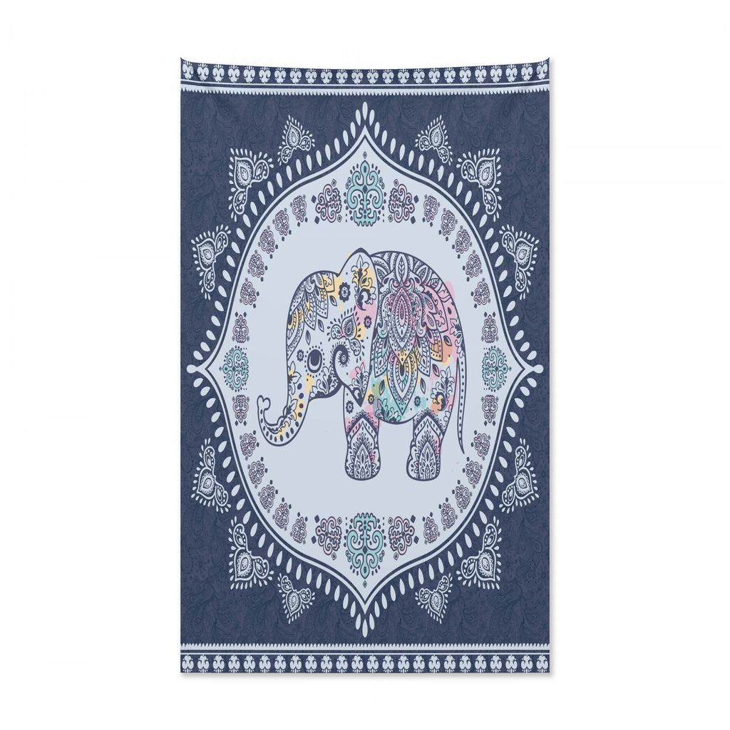 Abakuhaus Ethnisch Wandteppich und Tagesdecke, Böhmische orientalische Figur aus Weiches Mikrofaser Stoff Kein Verblassen Klare Farben Waschbar, 1...