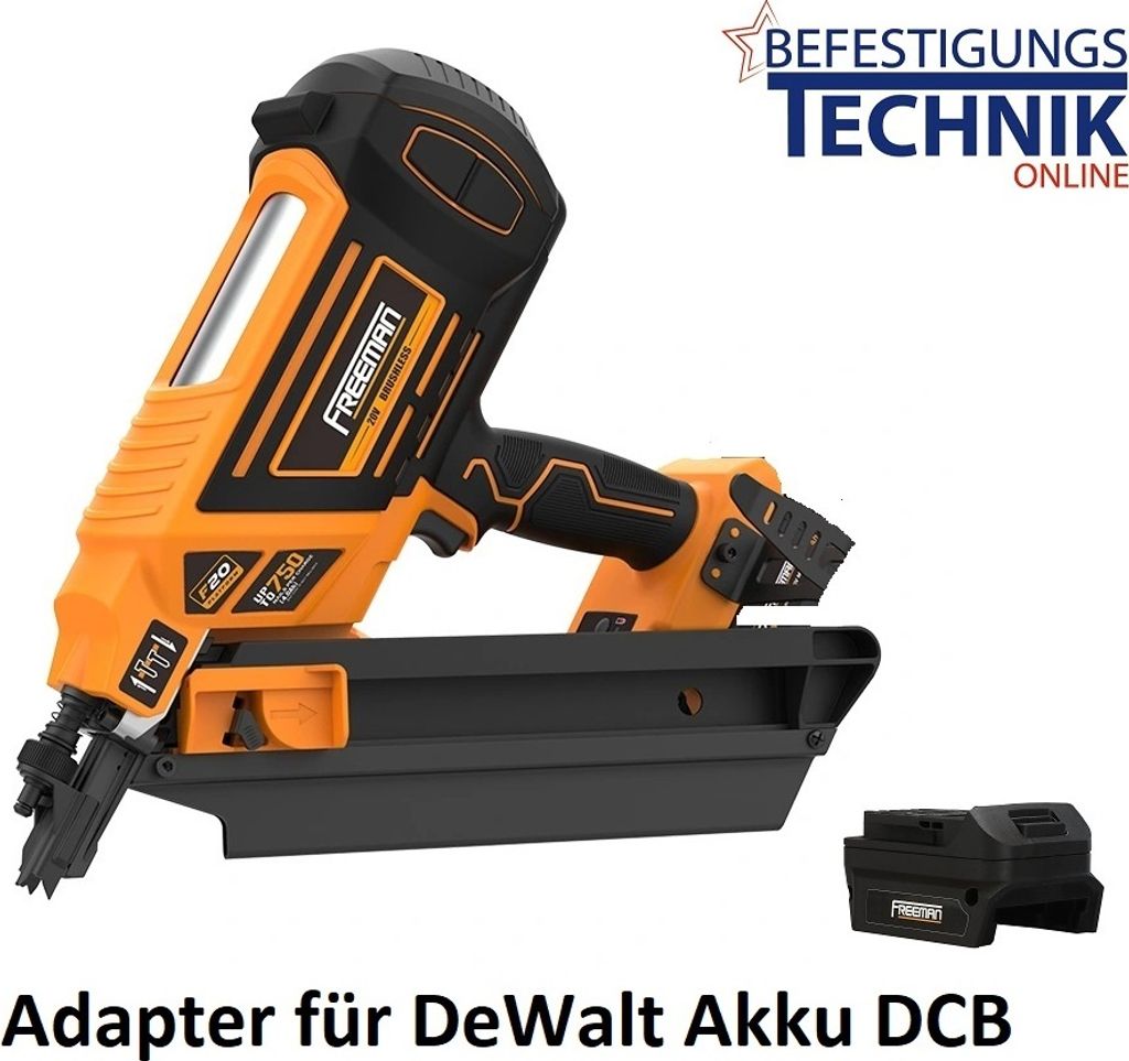 Freeman Streifennagler LD34100DW 50-100mm Basic für 18V DeWalt Akku Streifennägel 34° Paslode