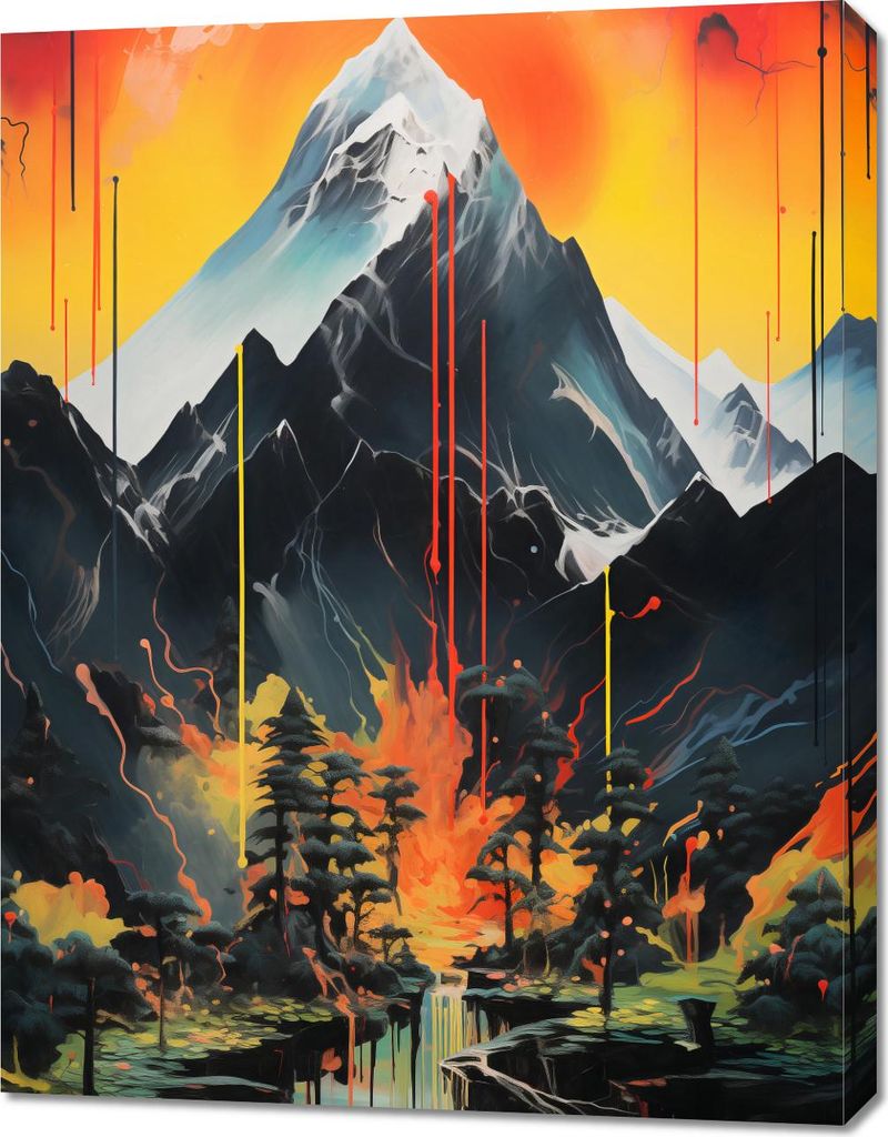 Bild 70x90cm Bergalchemie