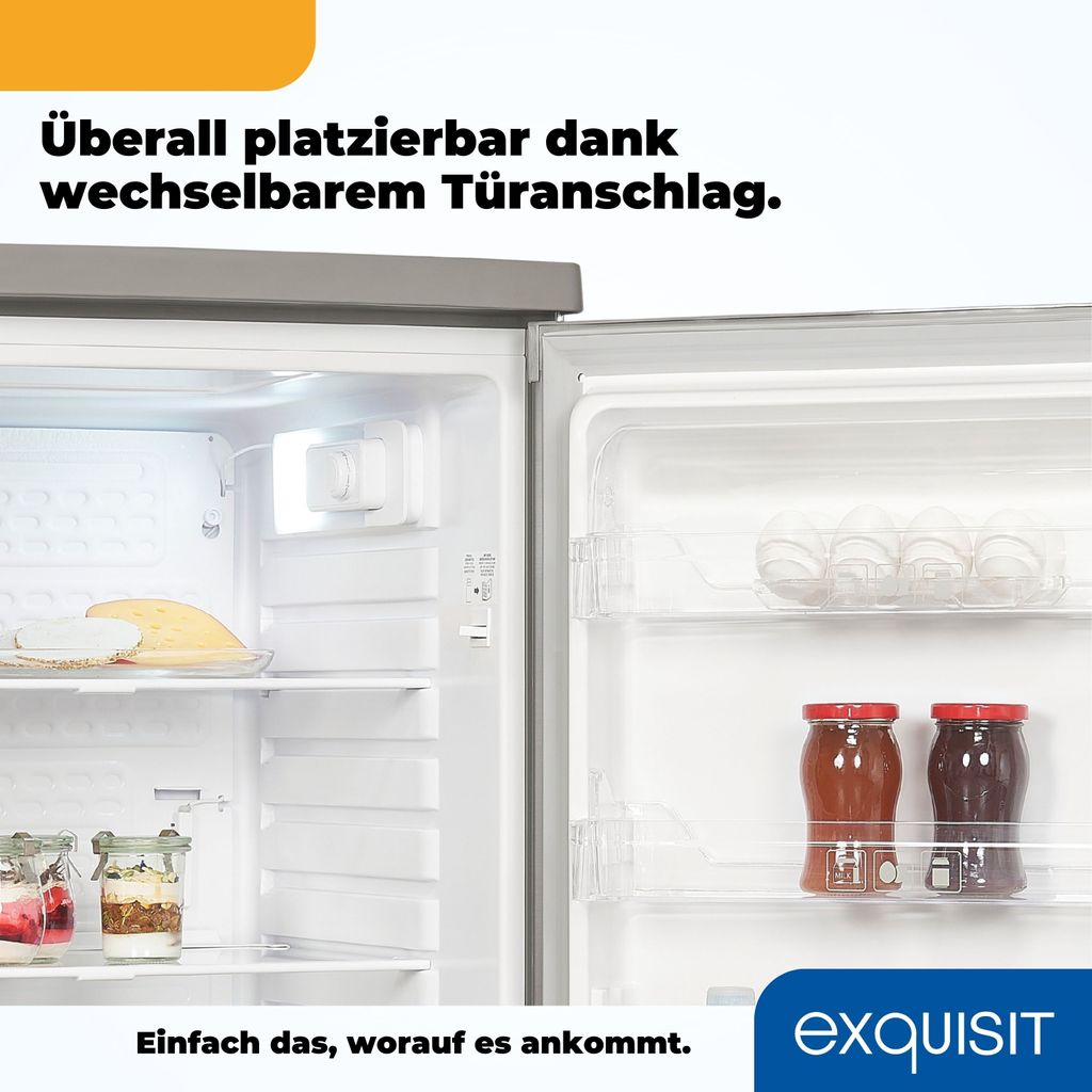 Exquisit Vollraumkühlschrank KS16-V-040D inoxlook | Produktbild 10