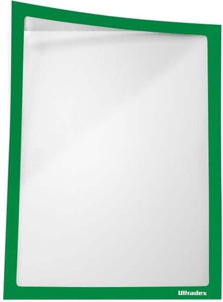 Infotasche ADMA selbsthaftend/magnetisch A4 BxH 225x312mm hellgrün VE=5 Stück