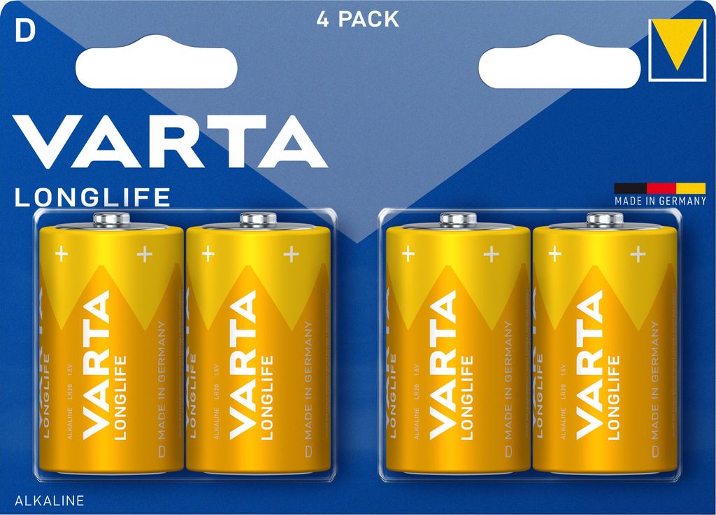 VARTA LONGLIFE D Blister 4 | Packung (4 Stück)