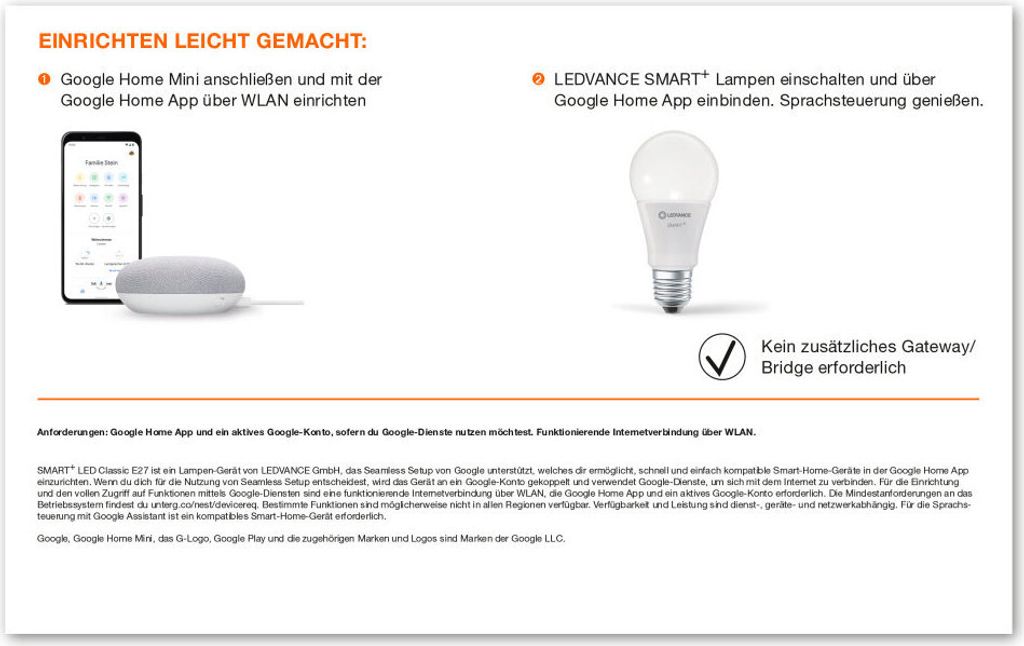 Ledvance LED Smart Home Starter Set Google | Kaufland.de