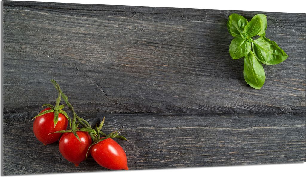 Glas-Herdplattenschutz 90x52 Tomaten