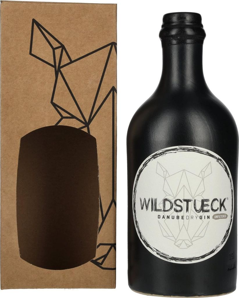 Wildstueck Danube Dry Gin Unfiltered 42% Vol. 0,5l in Geschenkbox