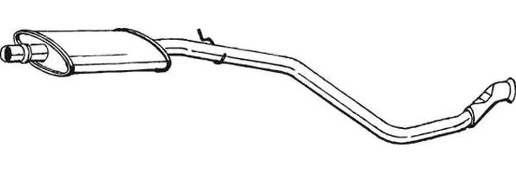 Silencieux intermédiaire acier BOSAL 282-035 pour 306 (171724)