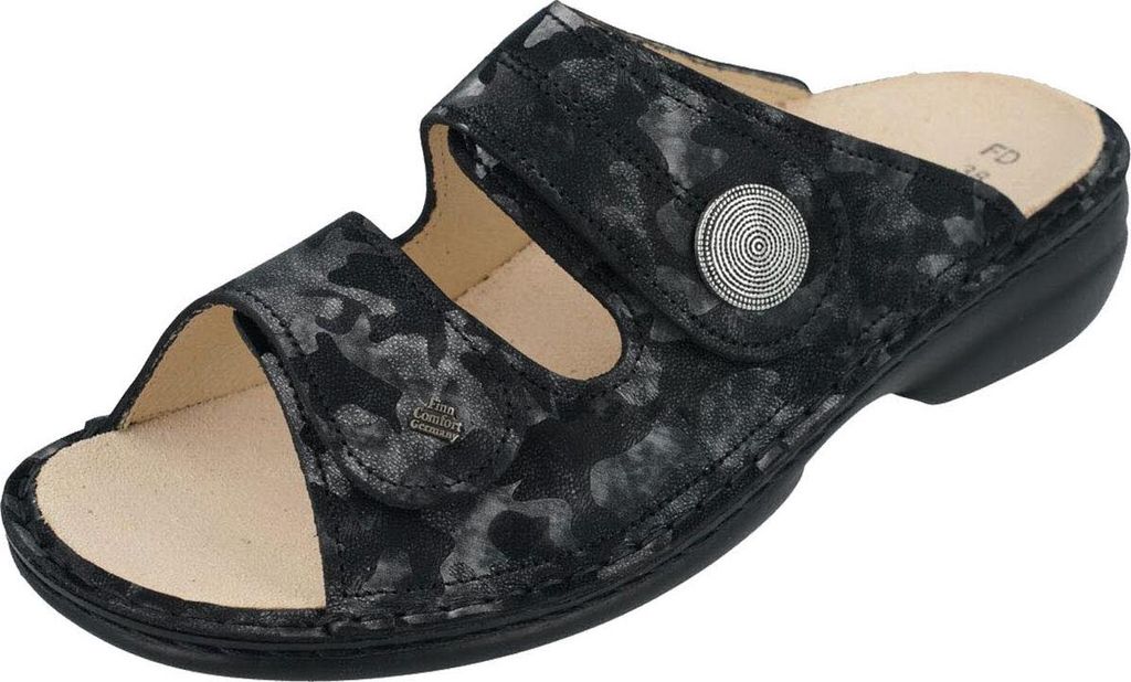 Finn Comfort Komfort Pantoletten SANSIBAR Damen 31363931383435 Schwarz 38 EU