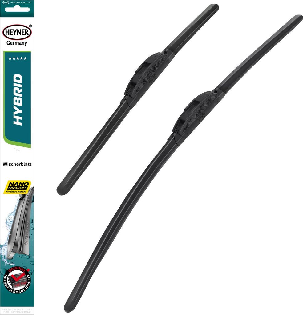 HEYNER Scheibenwischer komp. mit HONDA FREED (05.2008 - 08.2016) HYBRID Flachbalkenwischer