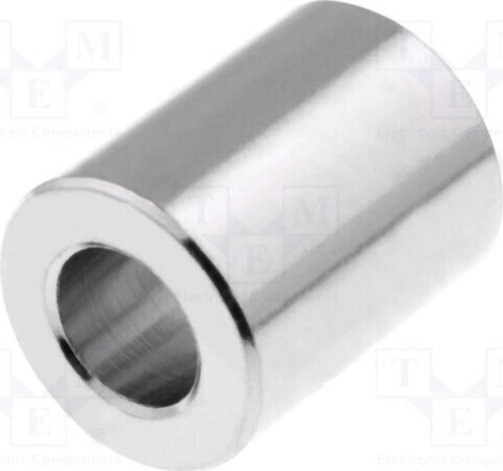 10x Distanzmuffe Nickel linsenförmig 3mm Messing ØInn: 5,3mm 3110/5.3X03 Distanzel