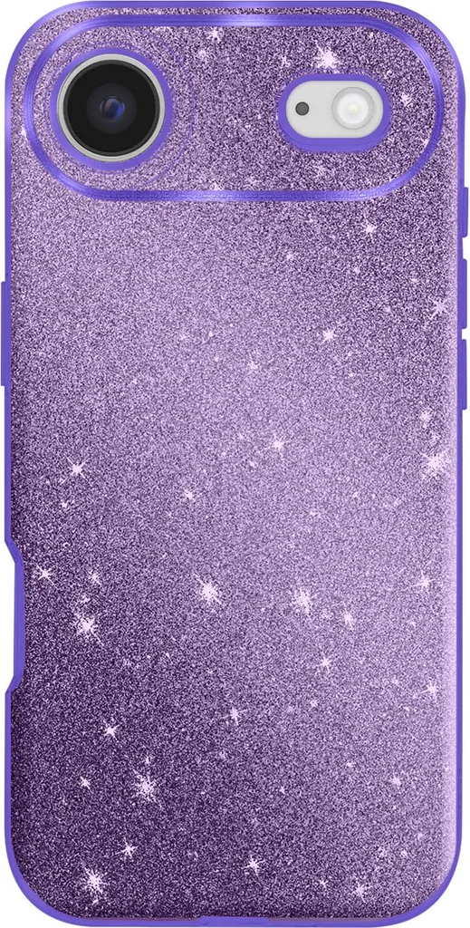 Custodia iPhone Air Avizar Viola Scintillante - Cover Bimateriale Antiurto