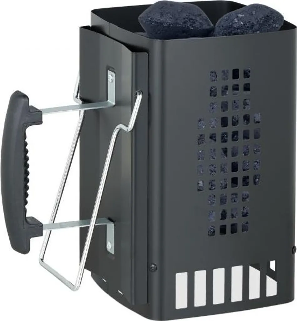 Allume-feu cheminée pour grill et barbecue charbon avec grille de fond