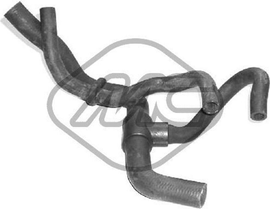 Metalcaucho Wärmetauscher-Schlauch Heizungsschlauch 08707 für RENAULT 19 II (B/C53) 0,38kg 380g
