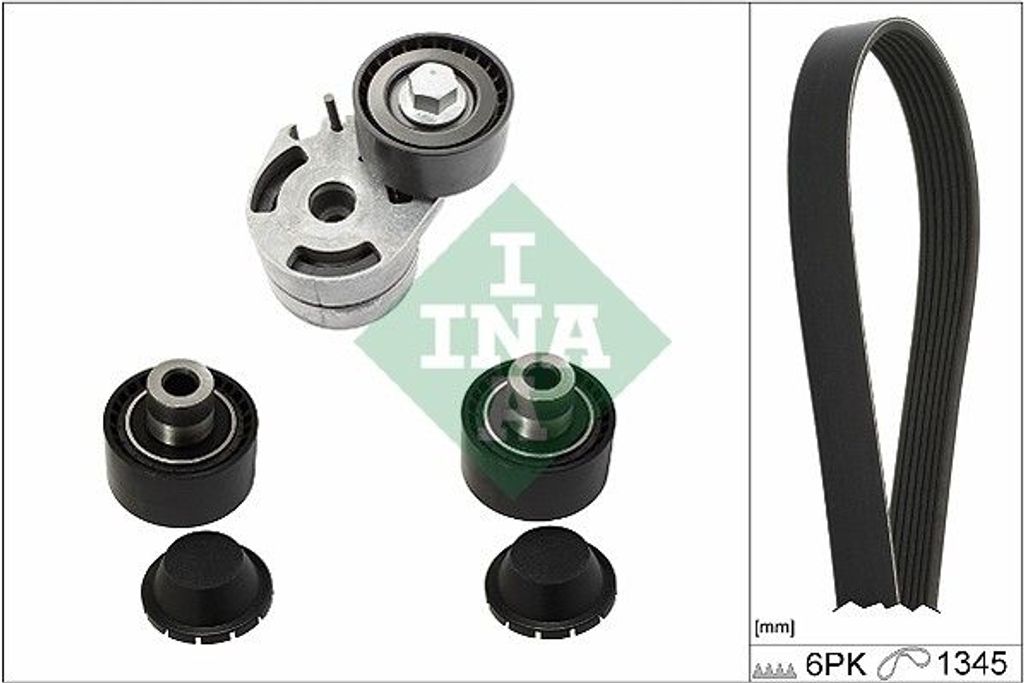 INA 529 0186 10 Keilrippenriemensatz für FORD Fiesta Mk5 Produktbild 