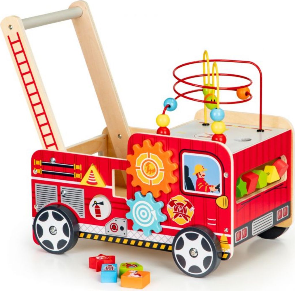 Camminatore educativo per bambini in legno - camion dei Immagine del prodotto 