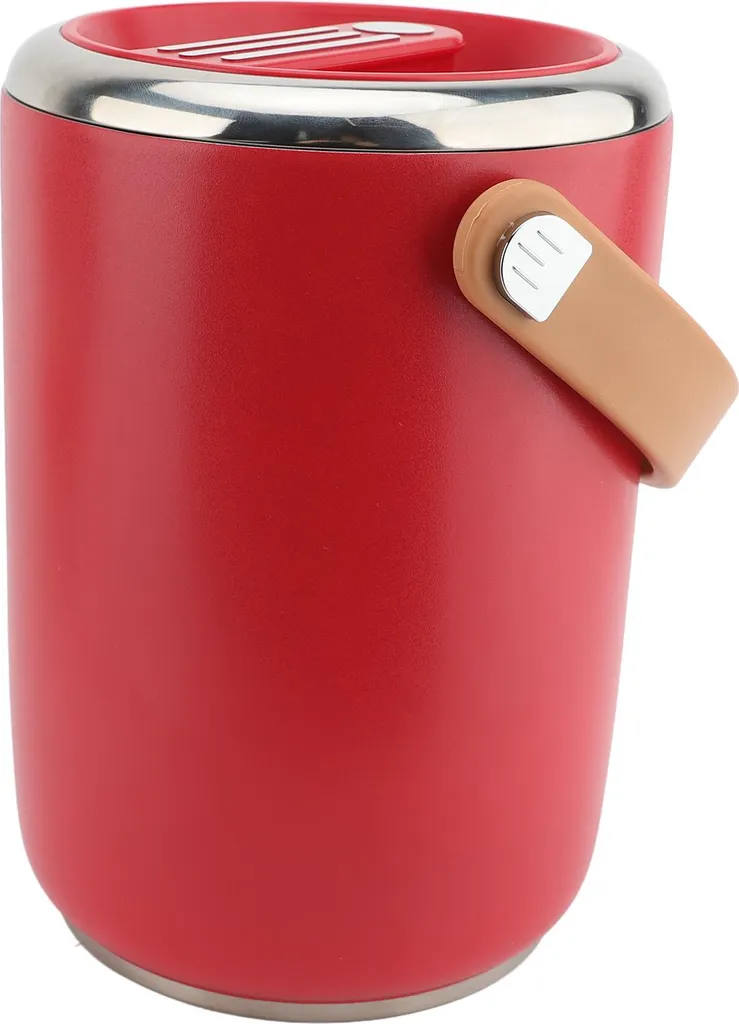 Lunch box isotherme 2L en inox 304 empilable pour repas chauds rouge
