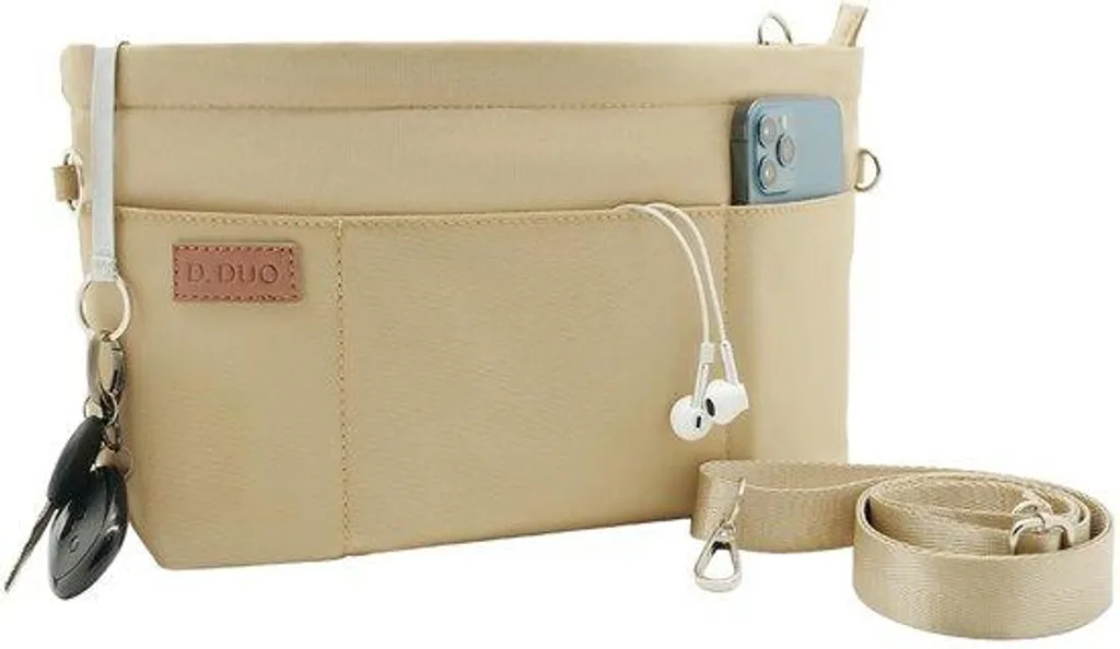 Organisateur de bagage imperméable beige XL en nylon ultra résistant