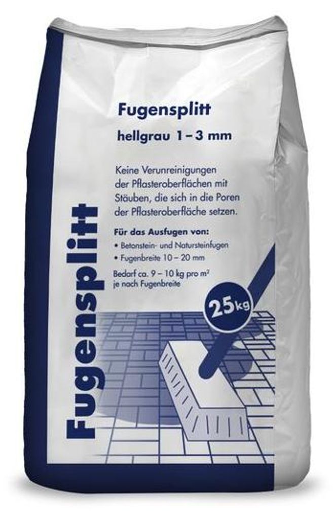 Fugensplitt Hellgrau 1-3 mm 25 kg Produktbild 