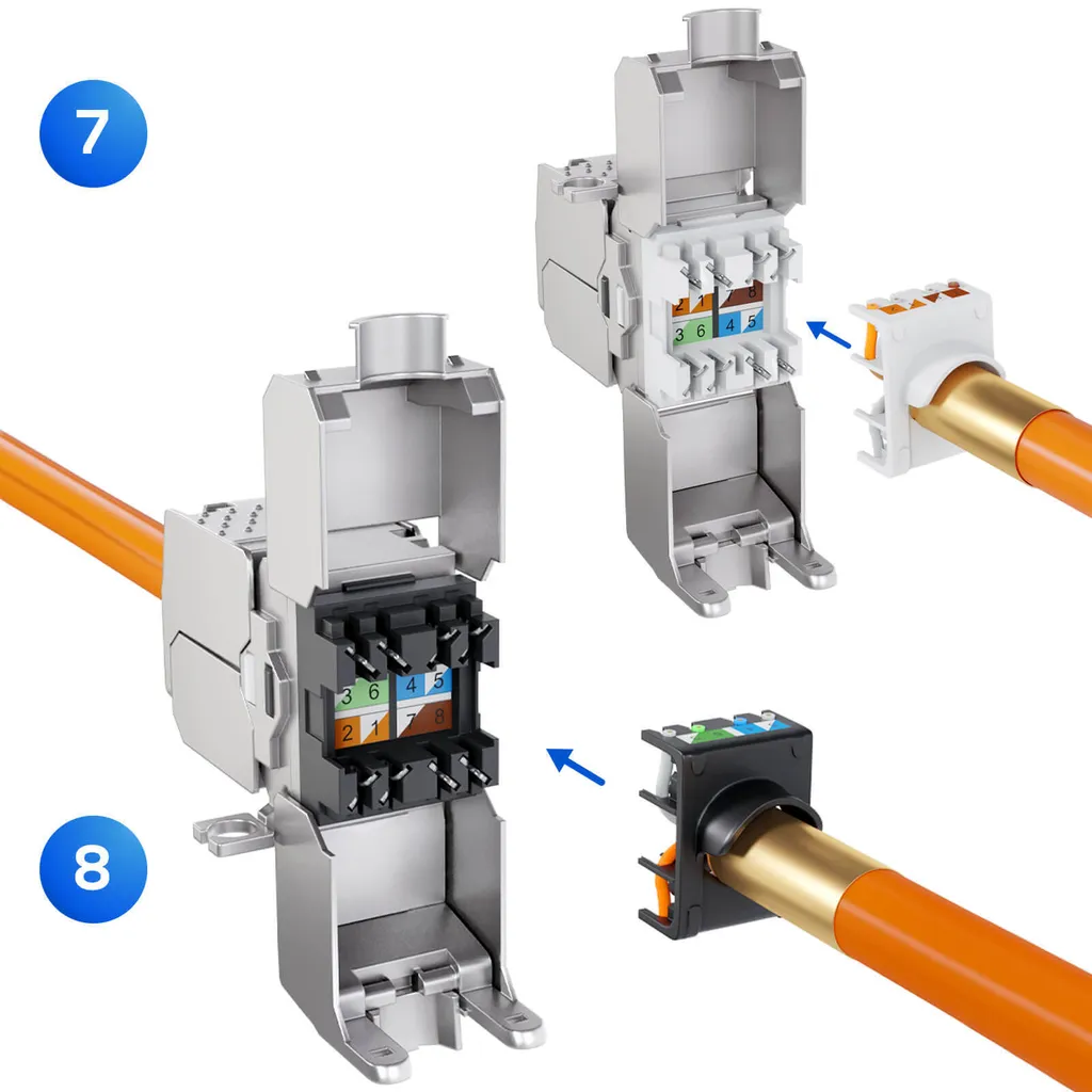 Éliminez les Interférences avec le Module Keystone Cat6A Blindé 180°